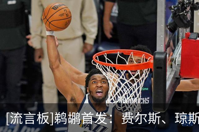 [流言板]鹈鹕首发：费尔斯、琼斯、马特科维奇、特雷-墨菲和威廉森